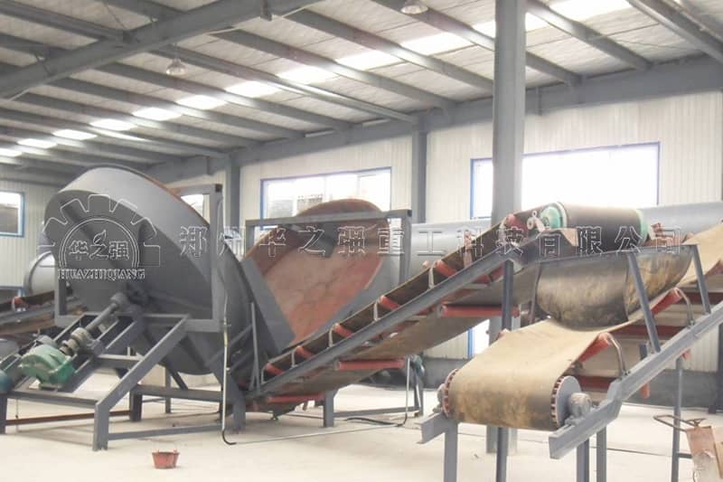 甘肅有機肥設備生產線現場