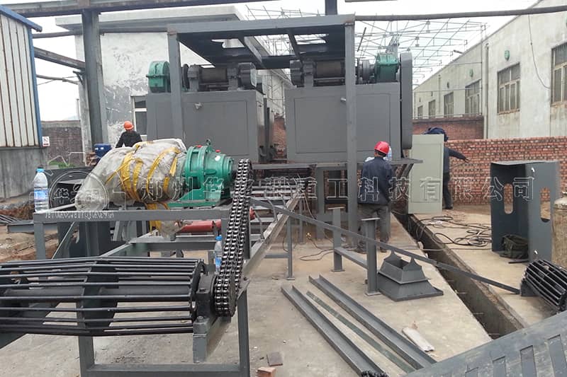 陜西有機肥設備生產線現場